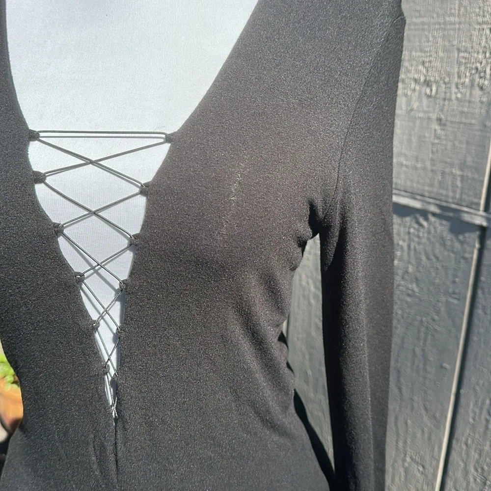 Alexander Wang Lace Up Midi Dress NWT - Picture 12 of 13